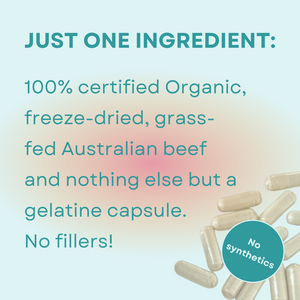 Beef Liver Organic, Grass Fed, Australian, 120 Capsules