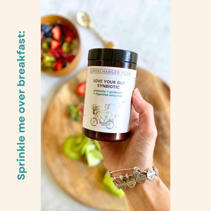 Love Your Gut Synbiotic - Prebiotic, Probiotic, Fibre and Digestive Enzyme Formula