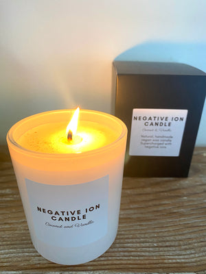 NEGATIVE ION CANDLE Coconut and Vanilla